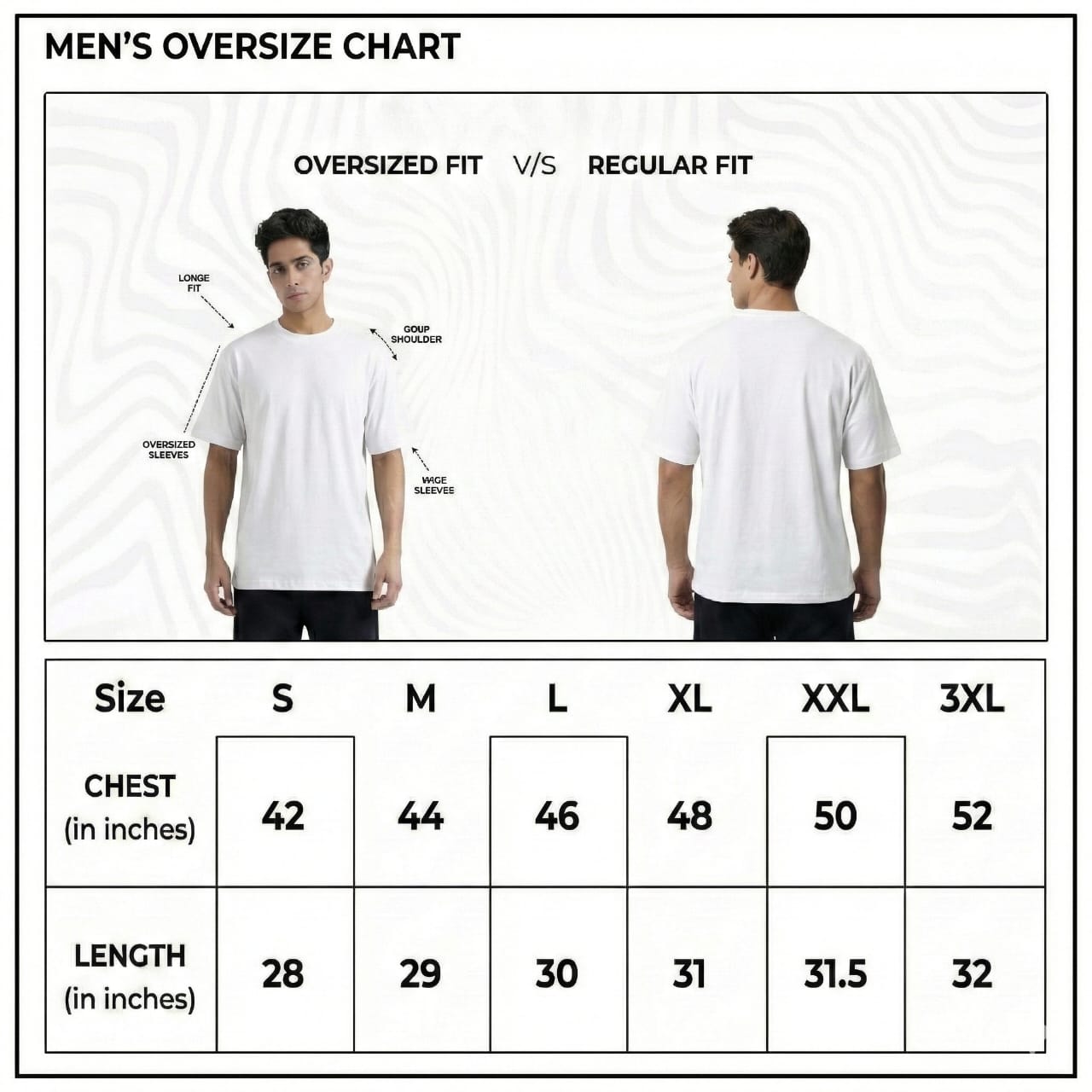 Bulk Baggy Fit Drop shoulder T-Shirts | White | Round Neck, Pure Cotton, Bio Wash |