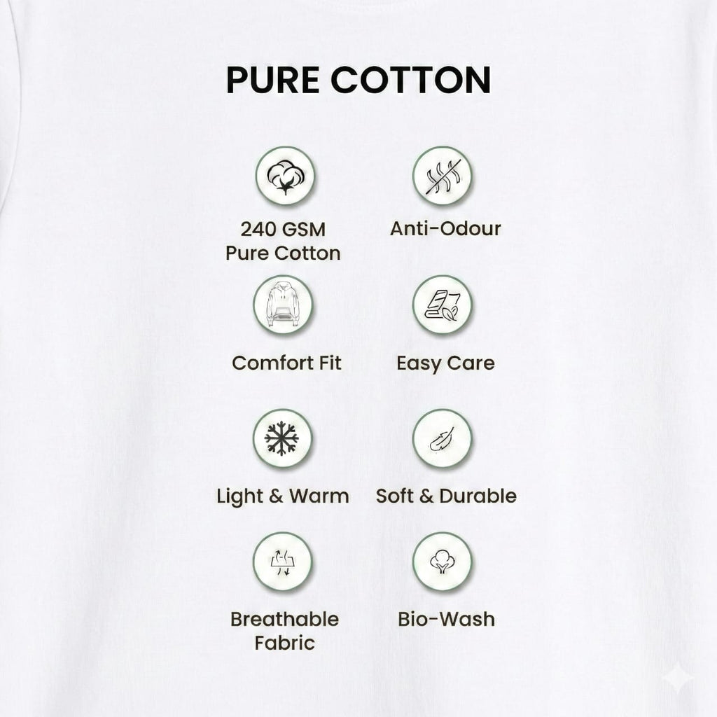 Bulk Baggy Fit Drop shoulder T-Shirts | White | Round Neck, Pure Cotton, Bio Wash |