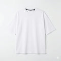 Bulk Baggy Fit Drop shoulder T-Shirts | White | Round Neck, Pure Cotton, Bio Wash |