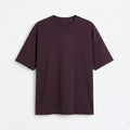 Bulk Baggy Fit Drop shoulder T-Shirts | Maroon | Round Neck, Pure Cotton, Bio Wash |